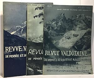 Revue Valdôtaine de pensée et d'action régionalistes - 3 volumes: Janvier 1948 +Avril-Juin 1948 +...