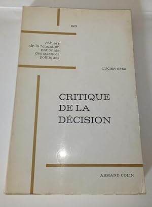Critique de la décision