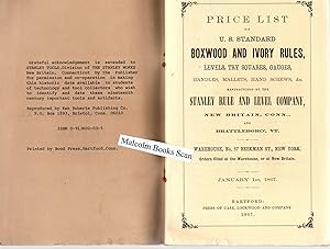 Price List of U.S. Standard Boxwood and Ivory Rules, Levels, Try Squares, Gauges, Handles, Mallet...