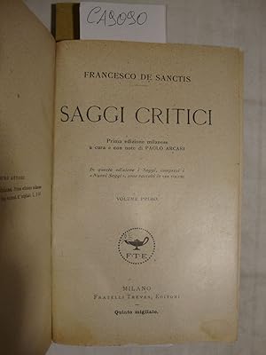 Saggi Critici (Volume primo, secondo e terzo)