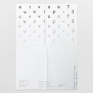 poster for eurovispo - 73: an exhibition of visual poetry by four europeans