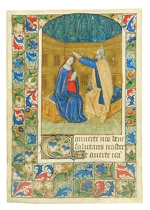 Coronation of the Virgin, miniature from a Book of Hours