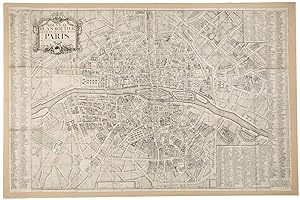 [18th century map of Paris] Nouveau Plan Routier de la Ville et Faubourgs de Paris