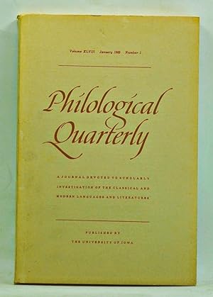 Philological Quarterly, Volume 48, Number 1 (January 1969)