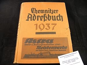 CHEMNITZER ADRESSBUCH 1937.- Mit Siegmar-Schönau, Adelsberg, Glösa, Harthau und Rabenstein.