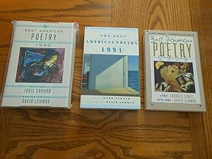 Best American Poetry 1990, 1991, 1992 - Three Book Lot