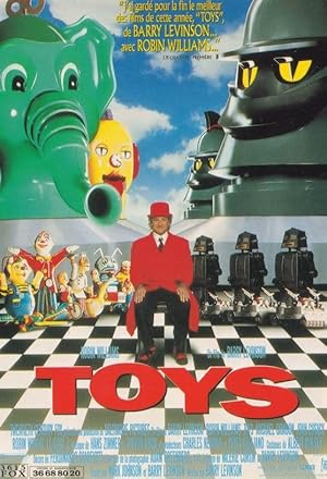 Robin Williams Toys Cinema French Film Poster Postcard