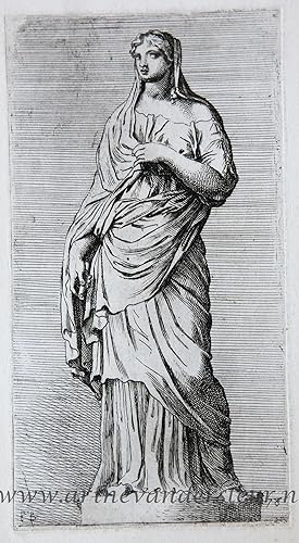 [Antique print, etching/ets, Rome] Medici Sybil ['Segmenta nobilium signorum et statuarum.'], pub...