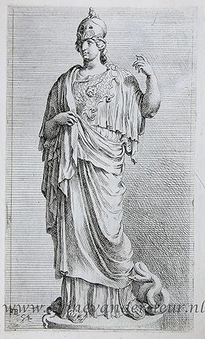 [Antique print, etching/ets, Rome] Minerva ['Segmenta nobilium signorum et statuarum.'], publishe...