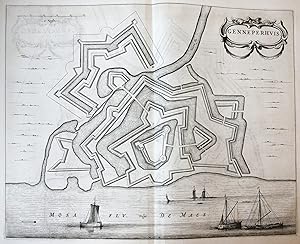 [Engraved carthography/gegraveerde kaart] 'GENNEPERHVIS'; Genneperhuis.