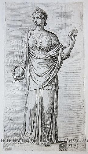 [Antique print, etching/ets, Rome] Ceres ['Segmenta nobilium signorum et statuarum.'], published ...