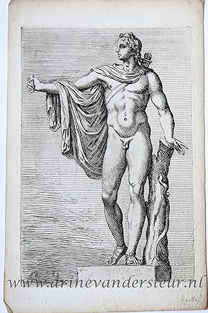 [Original etching/ets] Belvedere Apollo, two plates ['Segmenta nobilium signorum et statuarum.'],...