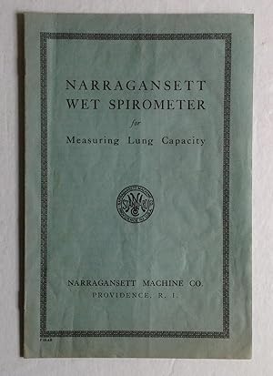 Narragansett Wet Spirometer for Measuring Lung Capacity.