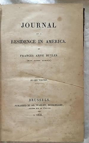 Journal of a residence in America