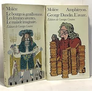 Le Bourgeois Gentilhomme + Amphitryon. George Dandin. L'avare --- 2 livres