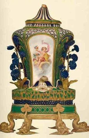 Sevres Porcelain of Buckingham Palace and Windsor Castle