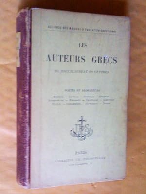 Les Auteurs Grecs du Baccalauréat. Avec une Histoire abrégée de la Littérature grecque. Études Li...