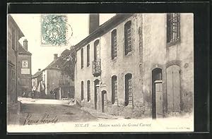 Carte postale Nolay, Maison natale du Grand Carnot