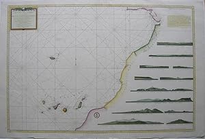 Carte des Isles Canaries et d`une Partie des Cotes Occidentales d`Afrique D`après les Observation...