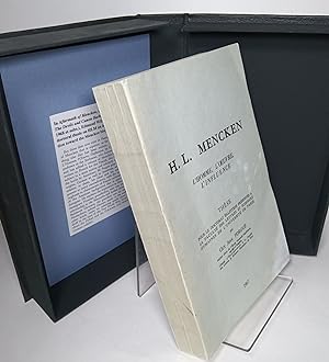H.L. Mencken: L'Homme, L'Oeuvre, L'Influence