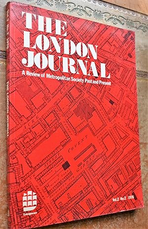 THE LONDON JOURNAL A Review Of Metropolitan Society Past And Present Vol.2 No.2 1976