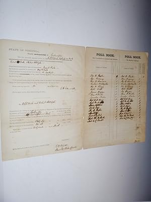 Poll Book; the Right of Suffrage, March 13,14,15, 1862