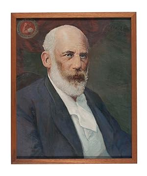 Original Oil Painting of Daniel De Leon, co-founder of the Industrial Workers of the World (I.W.W...