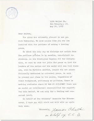 Typed Letter, Signed