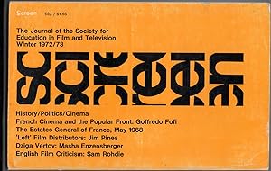 Screen Winter 1972/3 Volume 13 no 4 | Cinema of the Popular Front France 1934 - 38 | Dziga Vertov...