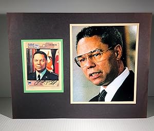 General Colin L. Powell. Signed Photograph on a "Desert Storm" Pro Set Card
