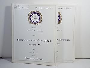 Sesquicentennial Conference 13-15 July 1995 150 Years Exploring Our Heritage 2 Volumes