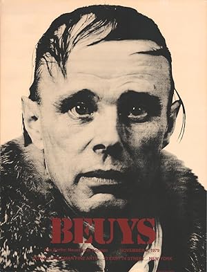 Beuysâ"Aus Berlin: Neues vom Kojoten. November 3, 1979. [Large silkscreen poster, one of 14 copies]