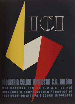 IL PRIMO MANIFESTO DI ARMANDO TESTA - Primo premio al concorso ICI del 1937 per un cartello pubbl...