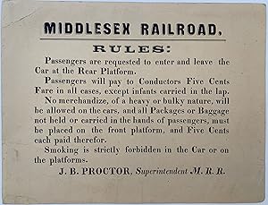 Middlesex Railroad Rules