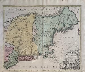 Nova Anglia, Septentrionali Americae implantata Anglorumique coloniis florentissima Geographice e...