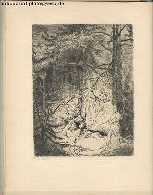 Der Waldläufer. Mit Steinzeichnungen nach sechsundsechzig Illustrationen von Max Slevogt.