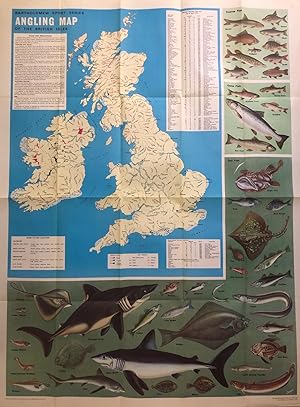 Bartholomew sports series angling map of the british isles