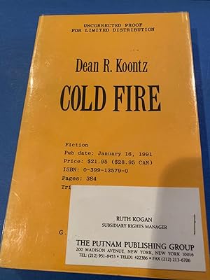 COLD FIRE( uncorrected proof)
