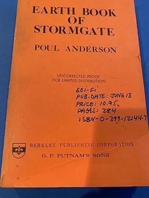 EARTH BOOK OF STORMGATE ( uncorrected proof)