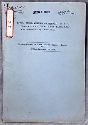 Spolia Mentawiensia - Mammals