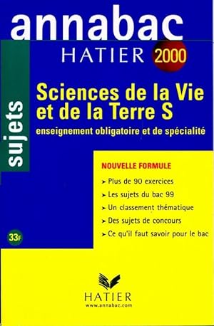 Sciences de la vie et de la terre Terminale S : Sujets 2000 - Jean-Claude Herv?