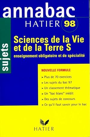 Sciences de le vie et la terre Terminales S : Sujets 1998 - Jean-Claude Herv?