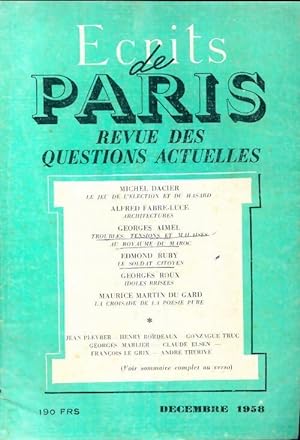 Ecrits de Paris n?166 - Collectif