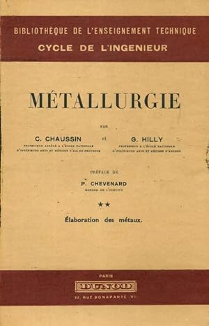 M?tallurgie - C. Chaussin