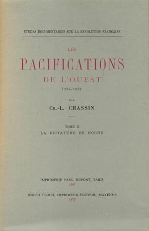 Les pacifications de l'Ouest Tome II - Ch.-L. Chassin
