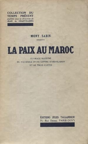 La paix au Maroc - Mony Sabin