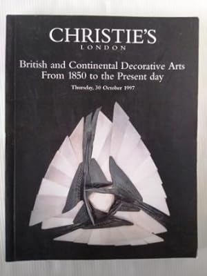 British and Continental Decorative Arts from 1850 to the Present Day - Christie's auction catalog...