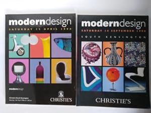 Modern Design - 2x Christie's auction catalogues 13th April and 14th September 1996 ( 2 catalogues )