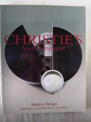 Modern Design - Christie's auction catalogue 20th October 2004