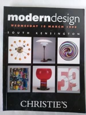 Modern Design - Christie's auction catalogue 18th March 1998